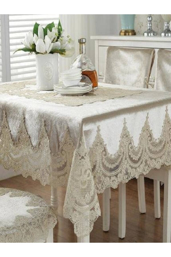 Velvet Heavyweight Single Tablecloth - Solid - 1