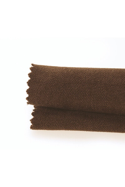 Velvet Texture Extrafor Pleated Chocolate Brown High Quality Blackout Curtain Single Panel - 2