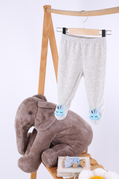 Velvet Toy Rabbit Kids Pants for Girls and Boys - 4