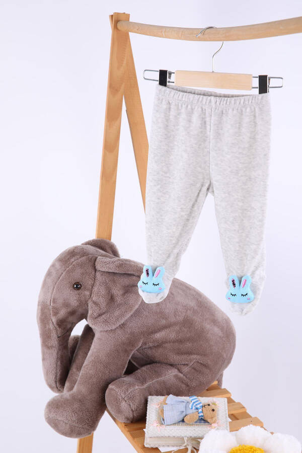 Velvet Toy Rabbit Kids Pants for Girls and Boys - 4