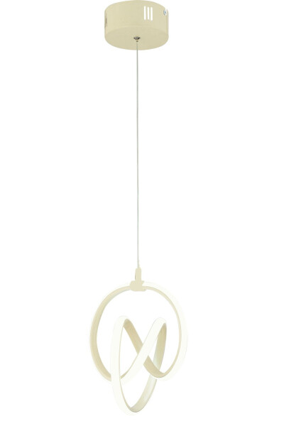 Venita Cream Modern Pendant LED Chandelier White Light Living Room Kitchen Room Hall LED Chandelier - 2