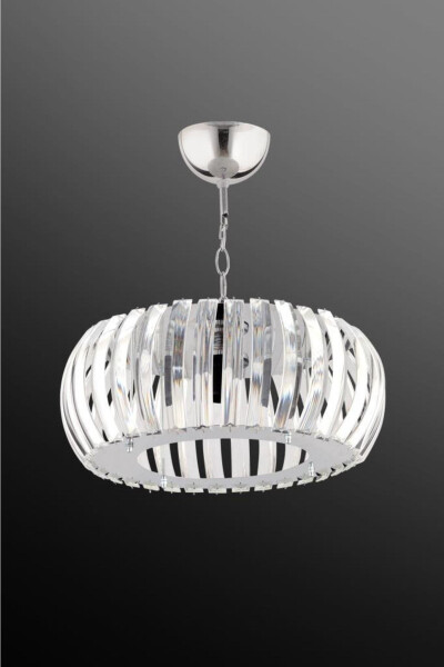 Venus Silver 22 Cm Crystal Stone Chandelier with T. Installation - 11