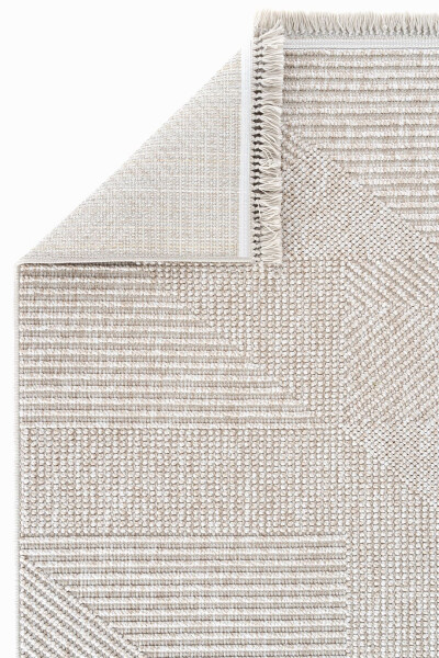 Vera 1455 Beige Soft Textured Rug Carpet Living Room Kitchen Corridor Cutting Runner Woven Machine Carpet - 28