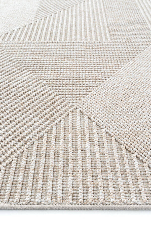 Vera 1455 Beige Soft Textured Rug Carpet Living Room Kitchen Corridor Cutting Runner Woven Machine Carpet - 30