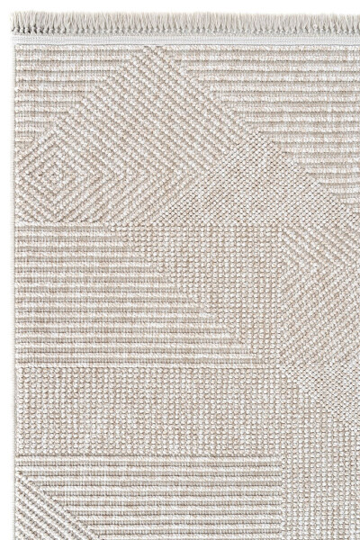 Vera 1455 Beige Soft Textured Rug Carpet Living Room Kitchen Corridor Cutting Runner Woven Machine Carpet - 19