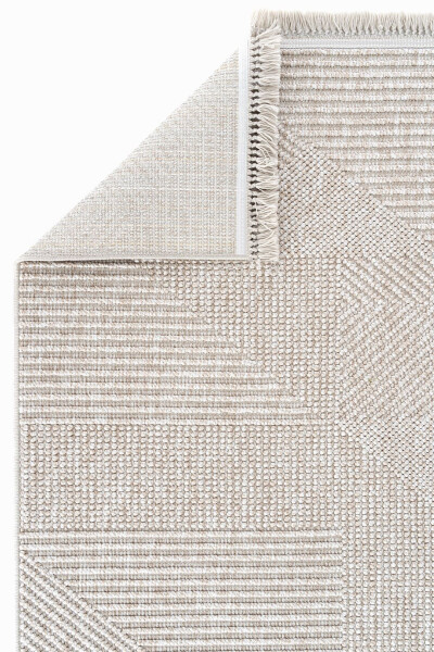 Vera 1455 Beige Soft Textured Rug Carpet Living Room Kitchen Corridor Cutting Runner Woven Machine Carpet - 20