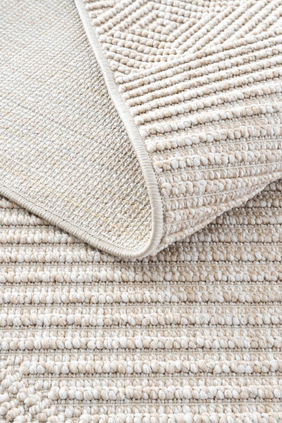 Vera 1455 Beige Soft Textured Rug Carpet Living Room Kitchen Corridor Cutting Runner Woven Machine Carpet - 23