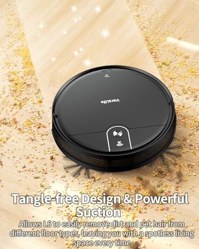 VersLife Robot Vacuum and Mop Combo, 2 in 1 Robotic Vacuum Cleaner with 3000Pa Suction, Remote/APP/Voice Control, Schedule Clean and Automatic Recharge, Ideal for Hard Floor, Carpet, Pet Hair - 2