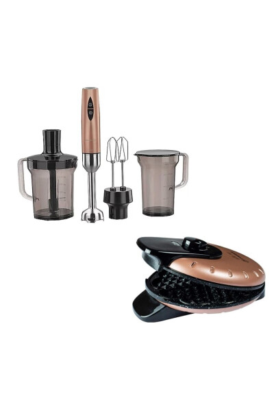 Vertex Mega Blender Set Rosagold A445-05 & Mia Rosagold Waffle Maker A319-03 Special Set - 1