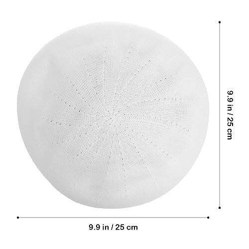 Весенняя летняя беретка Всесезонная шляпа Модная шляпа художника для взрослых (Белая) - 6