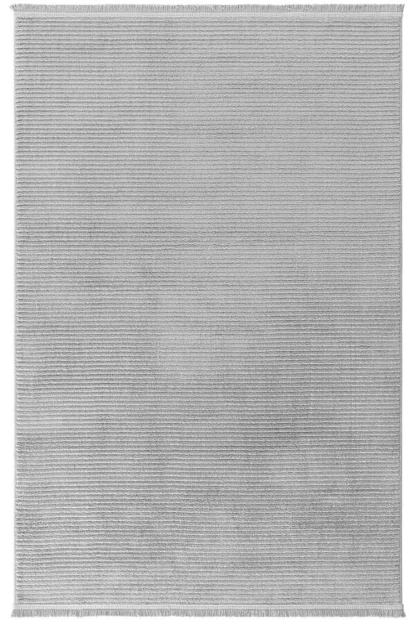 Vetrina 3603 Gray Soft Textured Rug Carpet Living Room Kitchen Corridor Cut Runner Woven Machine Rug - 18