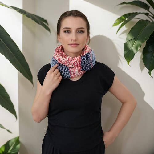 VEXTROFORT Scarf for Women Lightweight Voile Boho Scarves and Shawls for Travel Spring Summer - 6