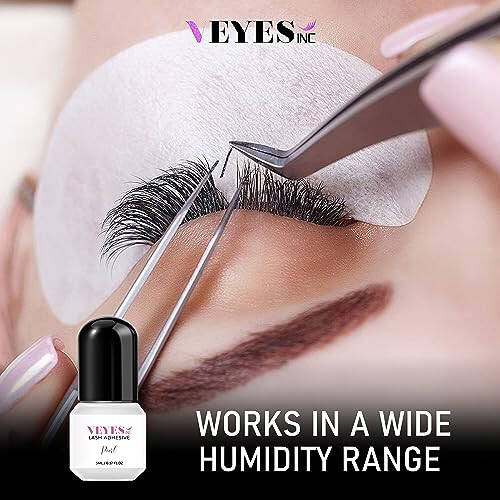 VEYES INC Lash Glue for Eyelash Extensions（S+ Pearl）, 1-2 Sec Drying time, Retention 7-9 Weeks, Black Adhesive for Semi-Permanent Extensions Professional Use Only (0.17 fl.oz / 5ml) - 6