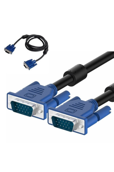 VGA Cable Display LCD Monitor Projector Connection Cable - Dual Filtered - 1.5 Meter - 1