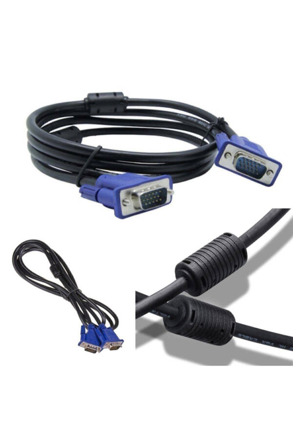 VGA Cable Display LCD Monitor Projector Connection Cable - Dual Filtered - 1.5 Meter - 7