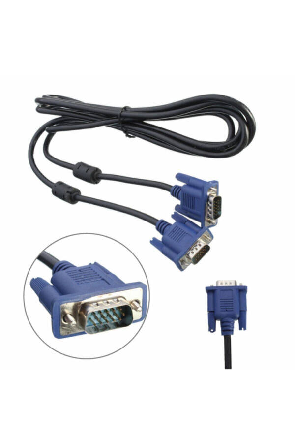 VGA Cable Display LCD Monitor Projector Connection Cable - Dual Filtered - 1.5 Meter - 16