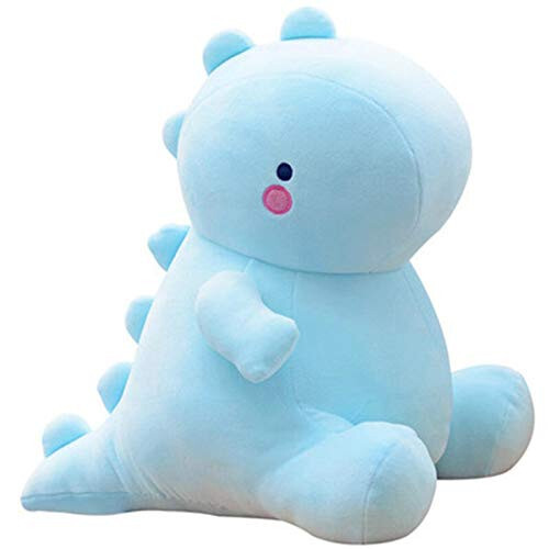 VHYHCY Cute Dinosaur Plush Toys, Fat Dinosaur Stuffed Dolls, Soft Animal Dino Plushie, Birthday Gifts for Kids Girls Boys Blue 12 inch - 1