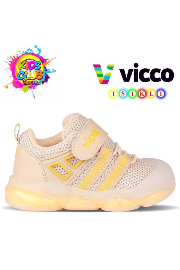 Vicco Orante İlk Adım Bebek Ortopedik Çocuk Spor Ayakkabı BEJ - 36