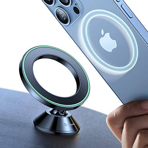 VICSEED for MagSafe Car Mount Dashboard, [High & Low Temp Resistance] [Never Drop] Magnetic Phone Holder for Car, 360 Rotatable Car Phone Holder Mount for iPhone 15 Pro Max 14 13 12 Plus Mini - 1