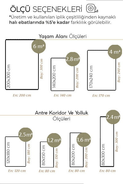 Vime 10 Doğal Jüt Halı Yolluk El Dokuma Jüt Kilim Hasır Halı Dekor Otantik Halı Bohem El Halısı - 12