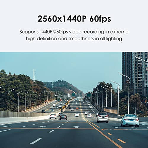 VIOFO A119 V3 2K 2560x1440P Quad HD+ Araç Dash Kamerası, Ultra Net Gece Görüşü, 140 Derece Geniş Açı, GPS Dahil, Tamponlu Park Modu, Gerçek HDR, Hareket Algılama, G-Sensörü, Zaman Geçişi - 2