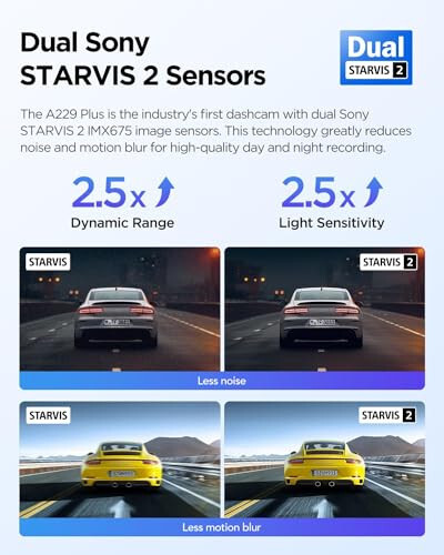 VIOFO A229 Plus Dash Cam Front and Rear, Dual STARVIS 2 Sensors, 2 Channel HDR, 1440P+1440P Voice Control Car Dash Camera, 5GHz Wi-Fi, Ultra-Precise GPS, 24 Hours Parking Mode, Support 512GB Max - 9