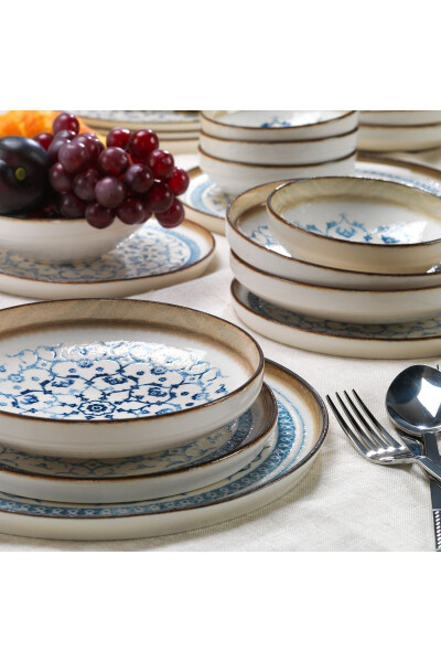 Vita Dinner Set 24 Pieces - Blue - 4