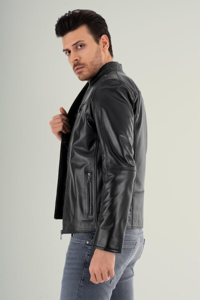 Vitale Black Leather Jacket 111680 - 11