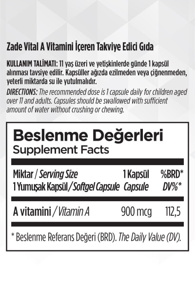 Vitamin A Blister 30 Capsules - 14