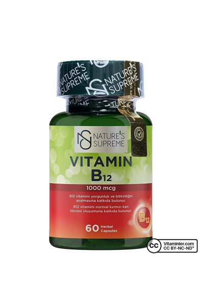 Vitamin B12 1000 Mcg 60 Kapsül - 7