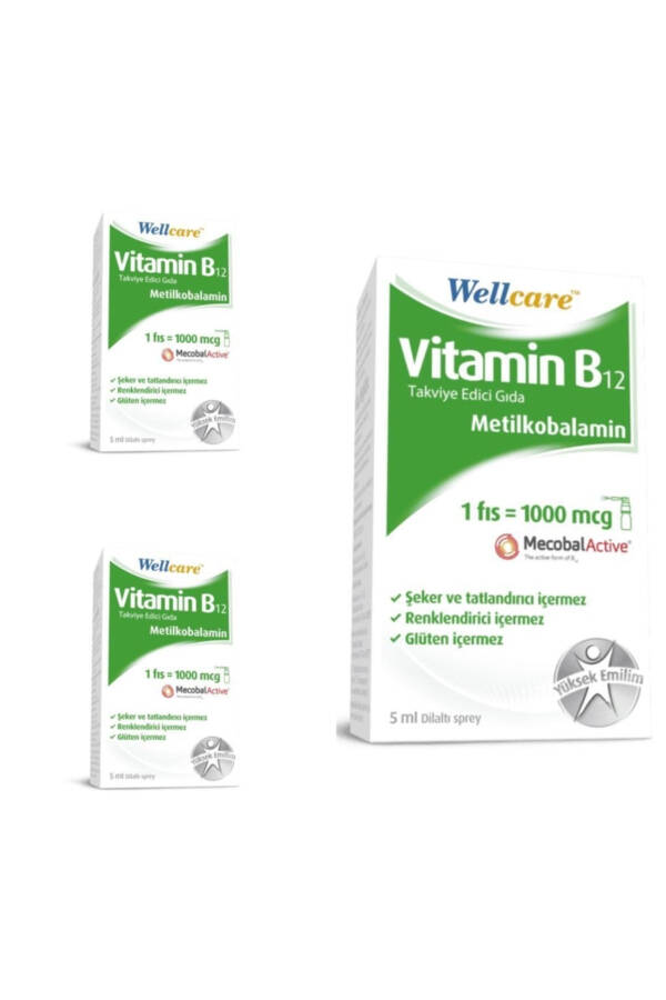 Vitamin B12 1000 Mcg Sprey 5 Ml 3 Quti - 1