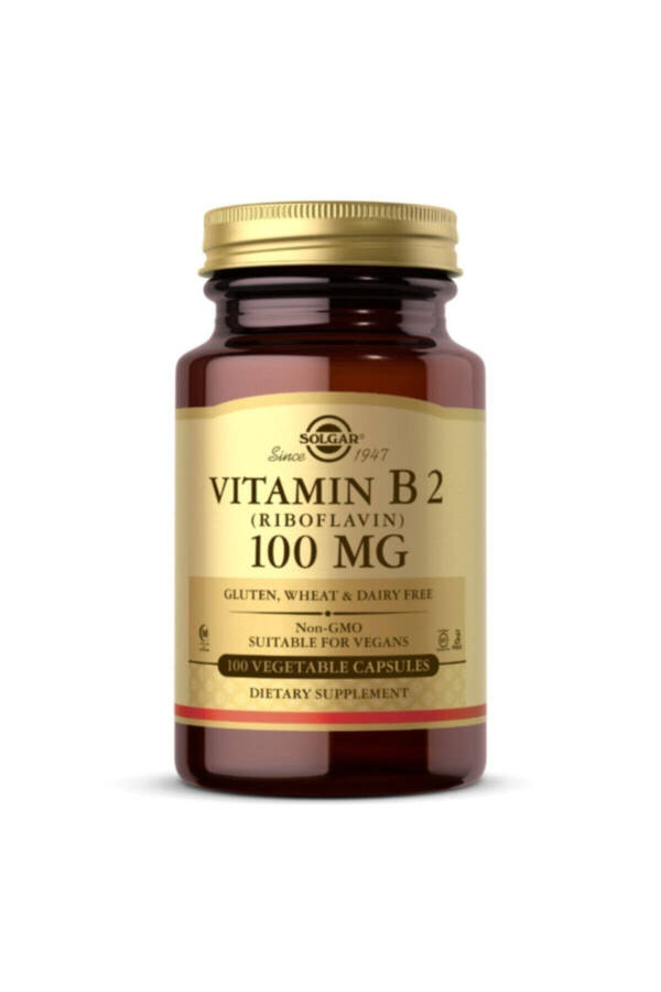 Vitamin B2 (Riboflavin) 100 mg 100 Kapsül - 1