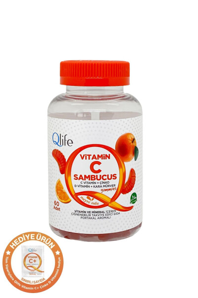 Vitamin C Sambucus Sakızları 60 Çiğnenebilir Tablet - 1