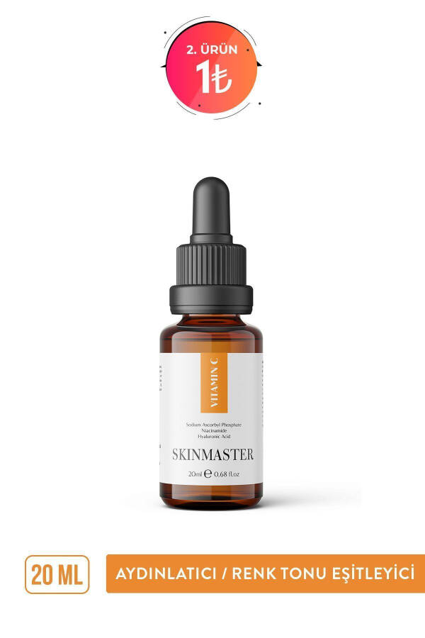 Vitamin C Serum Aydınlatıcı Renk Tonu Eşitleyici 20 Ml (Sodyum Askorbil Fosfat, Niasinamid, HA) - 2