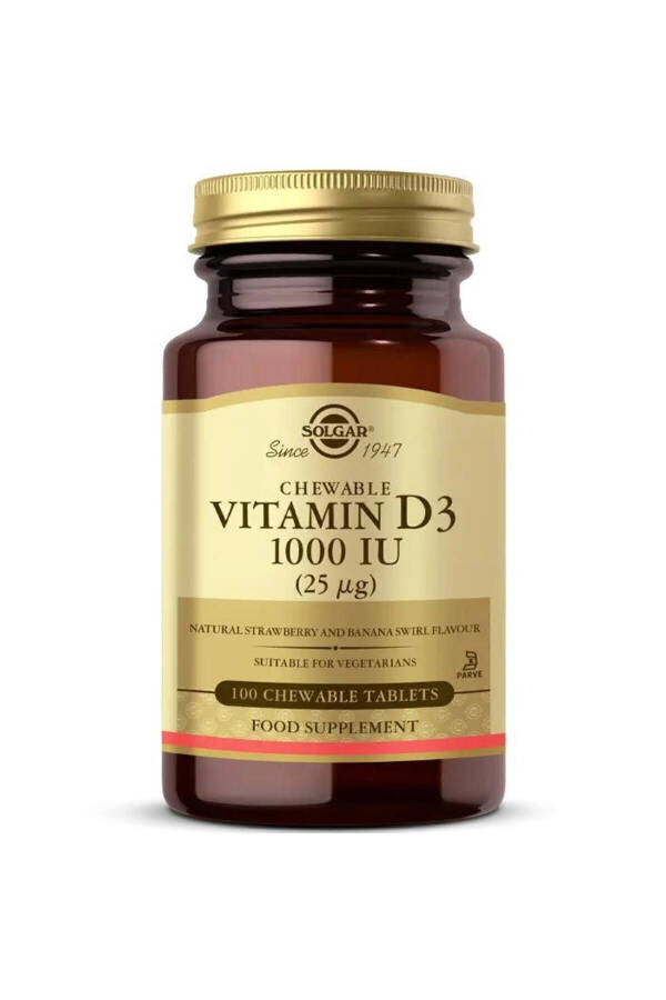 Vitamin D3 1000 IU 100 Chaynaladigan Tabletkalar - 3