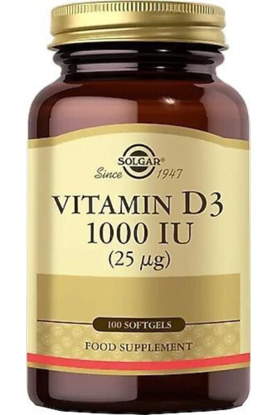 Vitamin D3 1000 IU 100 Softgel Capsules - 3