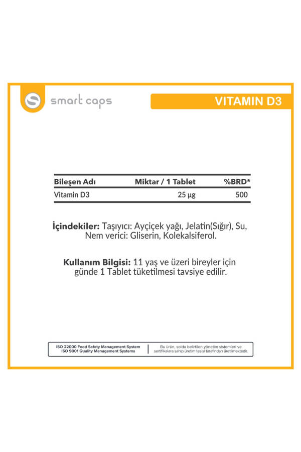 Vitamin D3 1000 IU 120 Tablet - 3