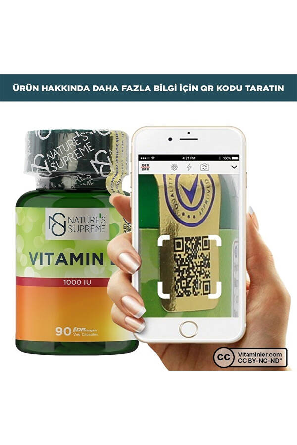 Vitamin D3 1000 IU 90 Capsules - 10