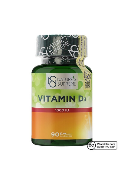 Vitamin D3 1000 IU 90 Kapsula - 1