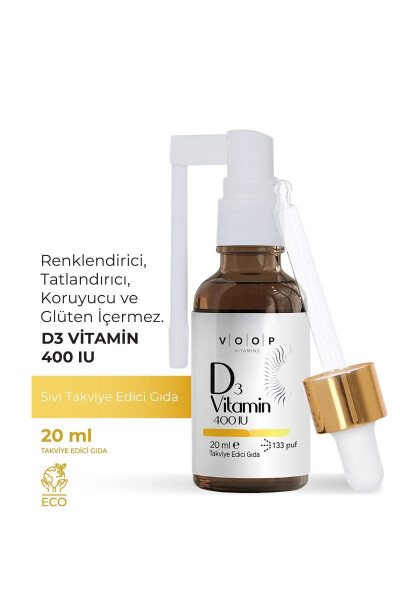 Vitamin D3 400 IU Spray-Drops 20 ml - 13