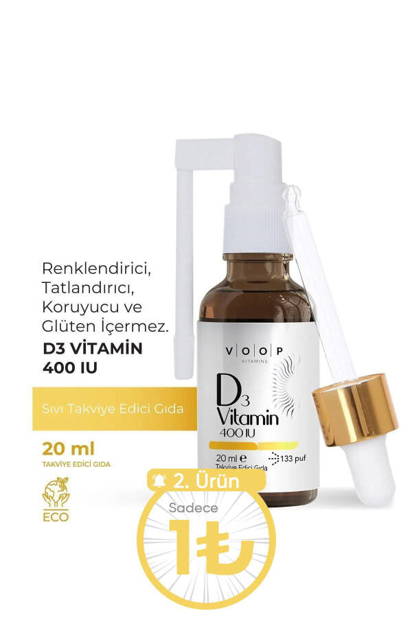 Vitamin D3 400 IU Sprey-Tomchi 20 ml - 2