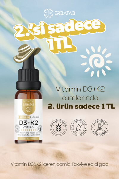 Vitamin D3 K2 2'si 1 Arada Damla - 1