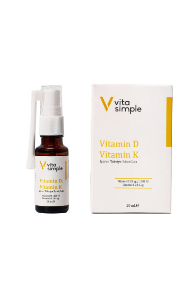 Vitamin D3 K2 Dietary Supplement Spray 20 ml - 1