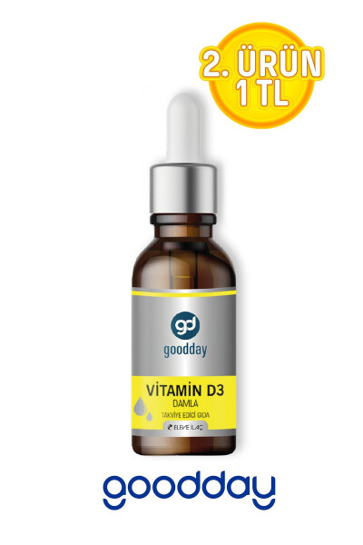 Vitamin D3 Plant-Based Dietary Supplement 400 Drops 1000IU Cold-Pressed Olive Oil - 1