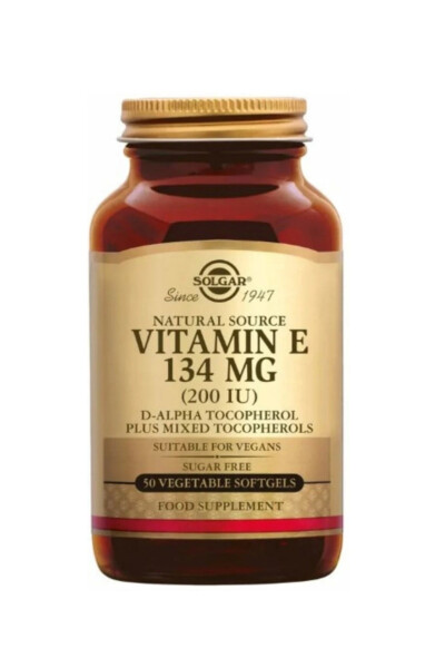 Vitamin E 200 IU 50 Bitkisel Yumuşak Jel Kapsül - 3