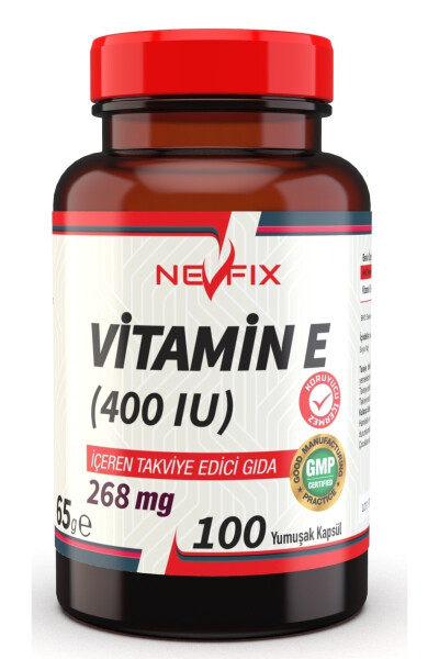 Vitamin E 400 IU (268 Mg) 100 Yumuşak Kapsül - 1