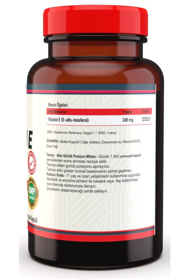 Vitamin E 400 IU (268 Mg) 100 Yumuşak Kapsül - 2