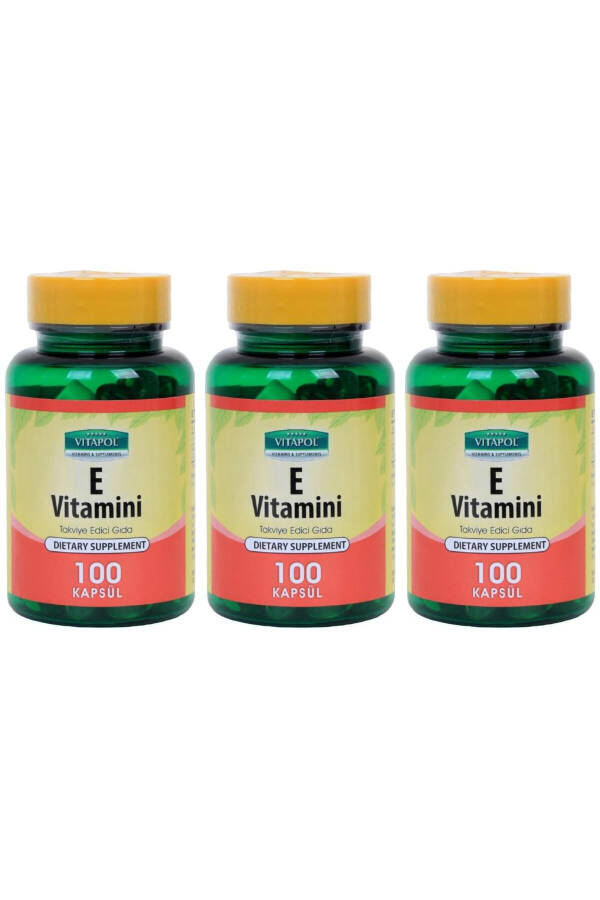 Vitamin E 400 IU 268 Mg 3x100 Capsules - 1