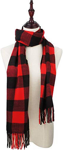 VIVIAN & VINCENT Super Soft Classic Scarf for women, Mens Warm Cashmere Feel Winter Scarf for Men - 9