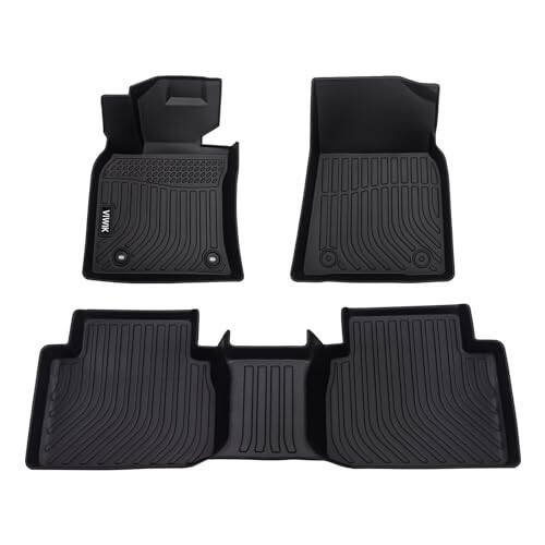 VIWIK Floor Mats for Toyota Camry 2018-2024 (Not for Hybrid), Car Mats All Weather Protection Custom Floor Liners Front & Rear, Car Accessories for 2018-2024 Camry Odorless Non-Slip - 1